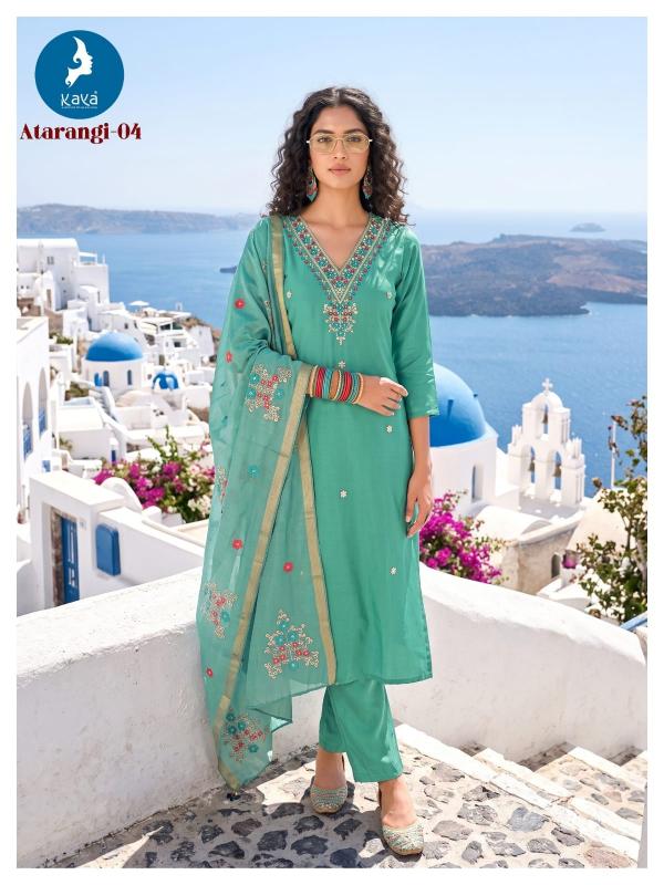 Kaya atrangi 3pcs blue baby kurtis wholesale